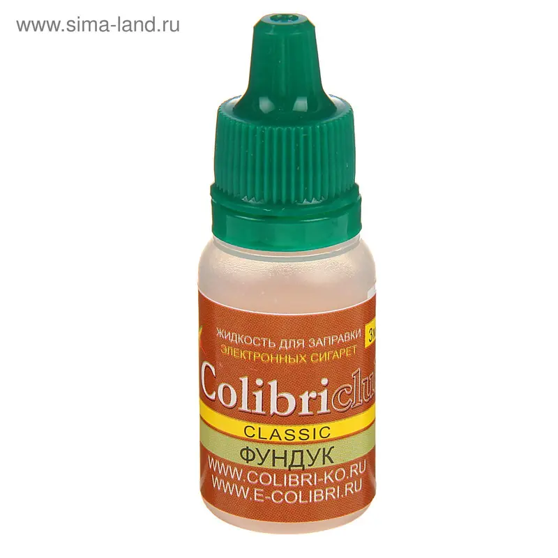 Жидкость для многоразовых ЭИ Colibriclub Classic, фундук, 3 мг, 10 мл
