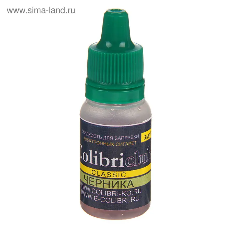 Жидкость для многоразовых ЭИ Colibriclub Classic, черника, 3 мг, 10 мл