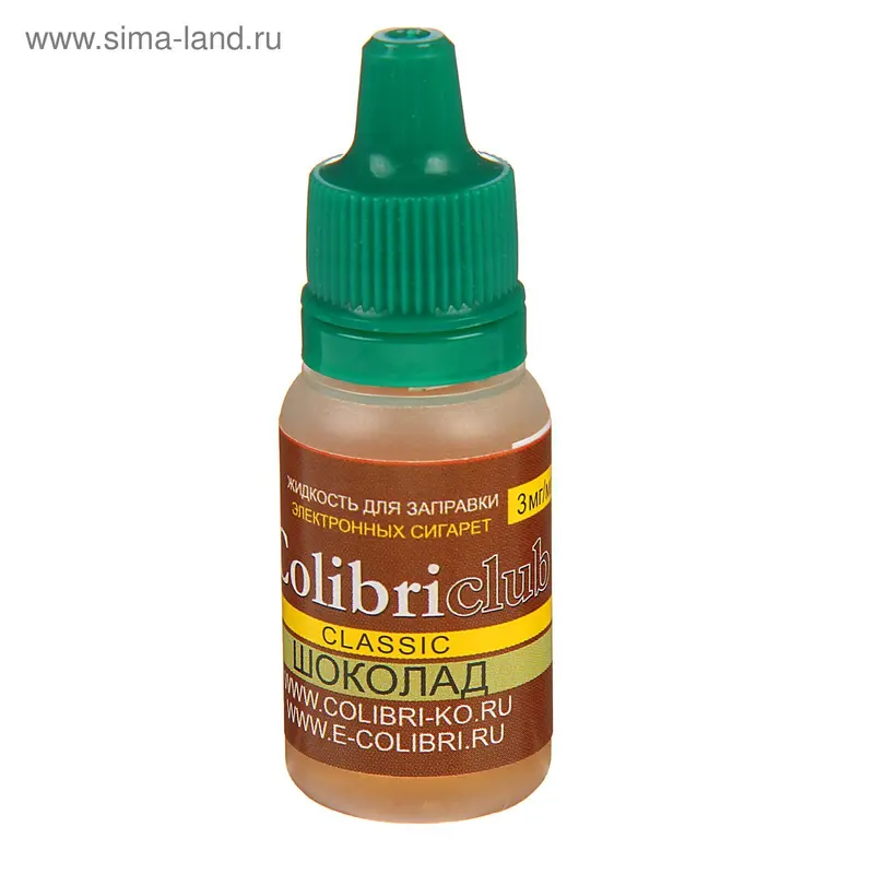 жидкость для многоразовых ЭИ Colibriclub Classic ШОКОЛАД 3 мг/мл 10мл