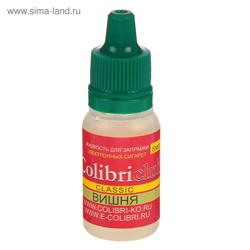 Жидкость для многоразовых ЭИ Colibriclub Classic, вишня, 6 мг, 10 мл
