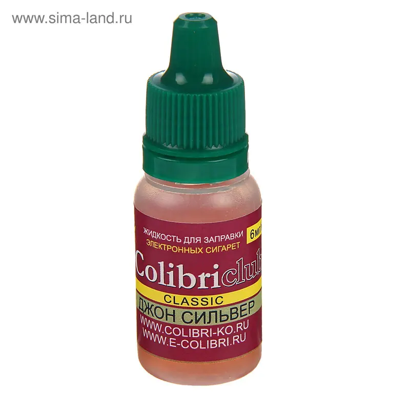 Жидкость для многоразовых ЭИ Colibriclub Classic, джон сильвер табачный, 6 мг, 10 мл