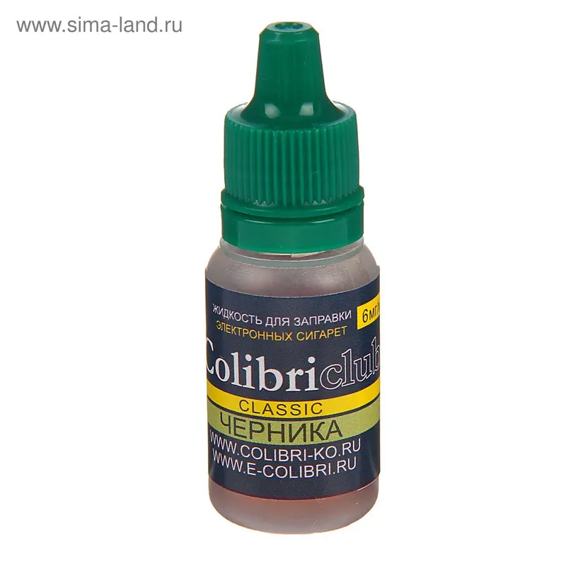 Жидкость для многоразовых ЭИ Colibriclub Classic, черника, 6 мг, 10 мл