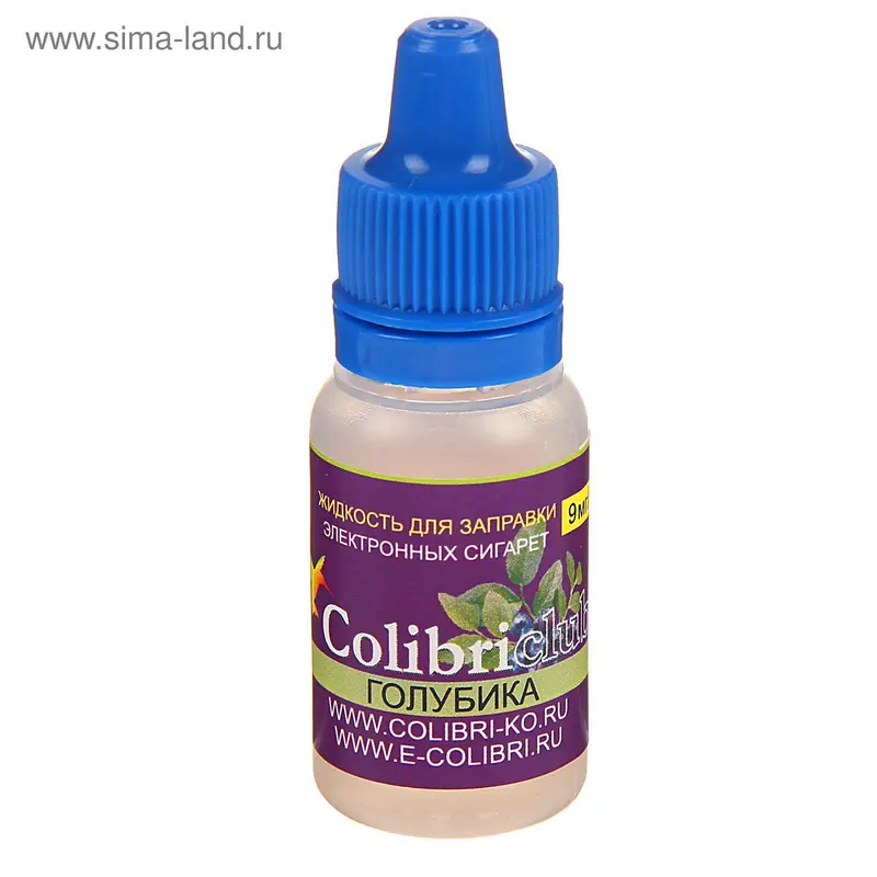 Жидкость для многоразовых ЭИ Colibriclub Standart, голубика, 9 мг, 10 мл