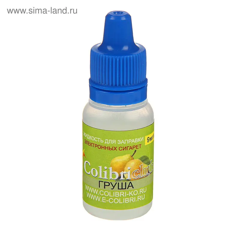 Жидкость для многоразовых ЭИ Colibriclub Standart, груша, 9 мг, 10 мл