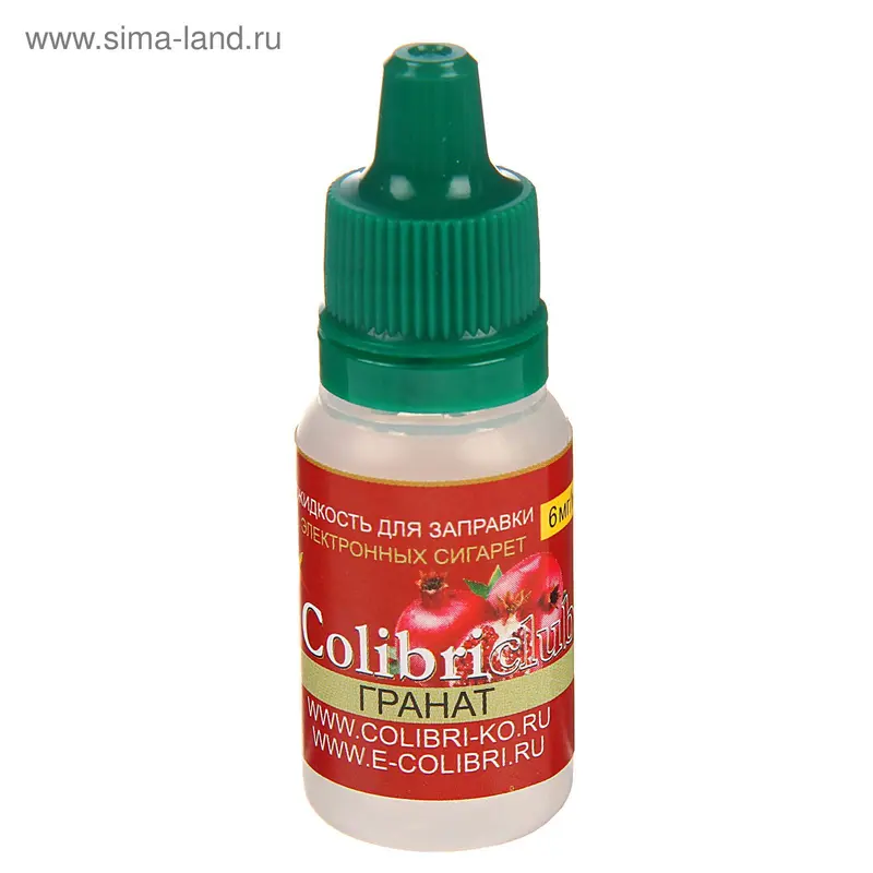 Жидкость для многоразовых ЭИ Colibriclub Standart, гранат, 6 мг, 10 мл