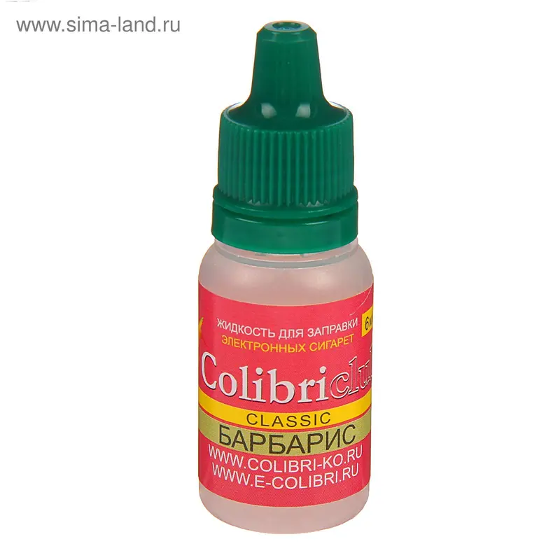 Жидкость для многоразовых ЭИ Colibriclub Classic, барбарис, 6 мг, 10 мл