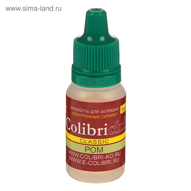 Жидкость для многоразовых ЭИ Colibriclub Classic, ром, 6 мг, 10 мл