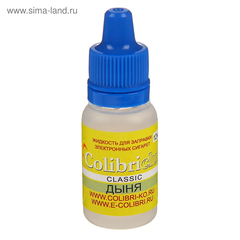 Жидкость для многоразовых ЭИ Colibriclub Classic, дыня, 12 мг, 10 мл