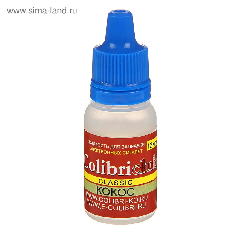 Жидкость для многоразовых ЭИ Colibriclub Classic, кокос, 12 мг, 10 мл