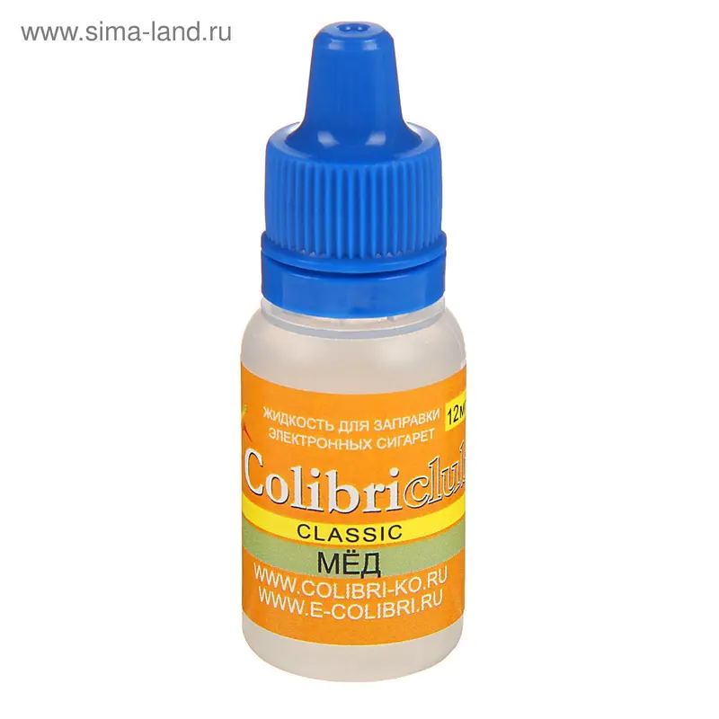 Жидкость для многоразовых ЭИ Colibriclub Classic, мед, 12 мг, 10 мл