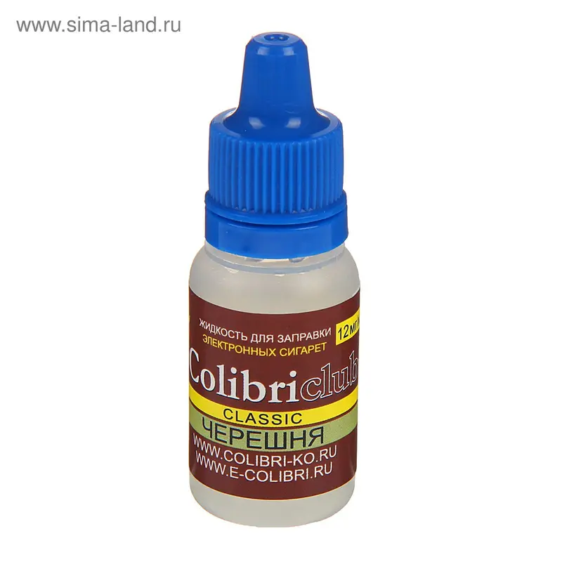 Жидкость для многоразовых ЭИ Colibriclub Classic, черешня, 12 мг, 10 мл