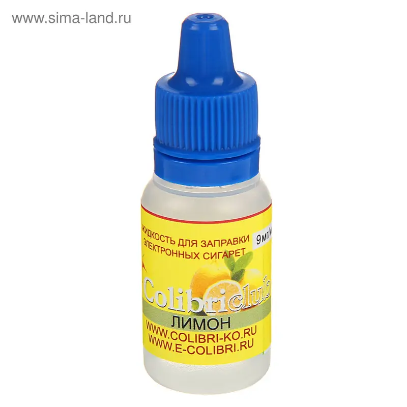 Жидкость для многоразовых ЭИ Colibriclub Standart, лимон, 9 мг, 10 мл