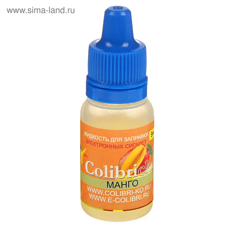 Жидкость для многоразовых ЭИ Colibriclub Standart, манго, 9 мг, 10 мл