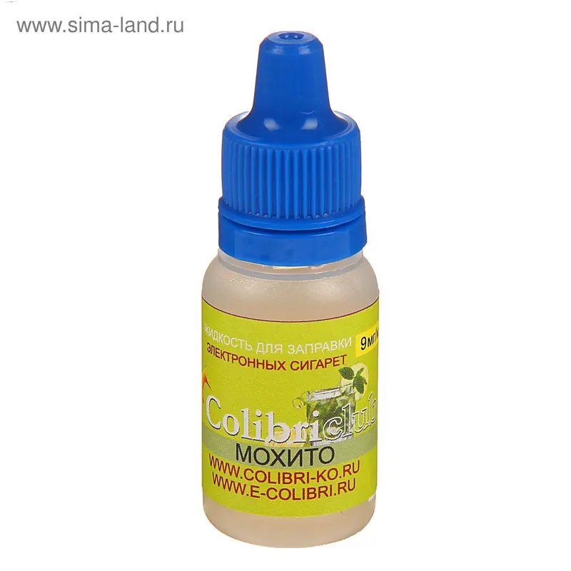 Жидкость для многоразовых ЭИ Colibriclub Standart, мохито, 9 мг, 10 мл
