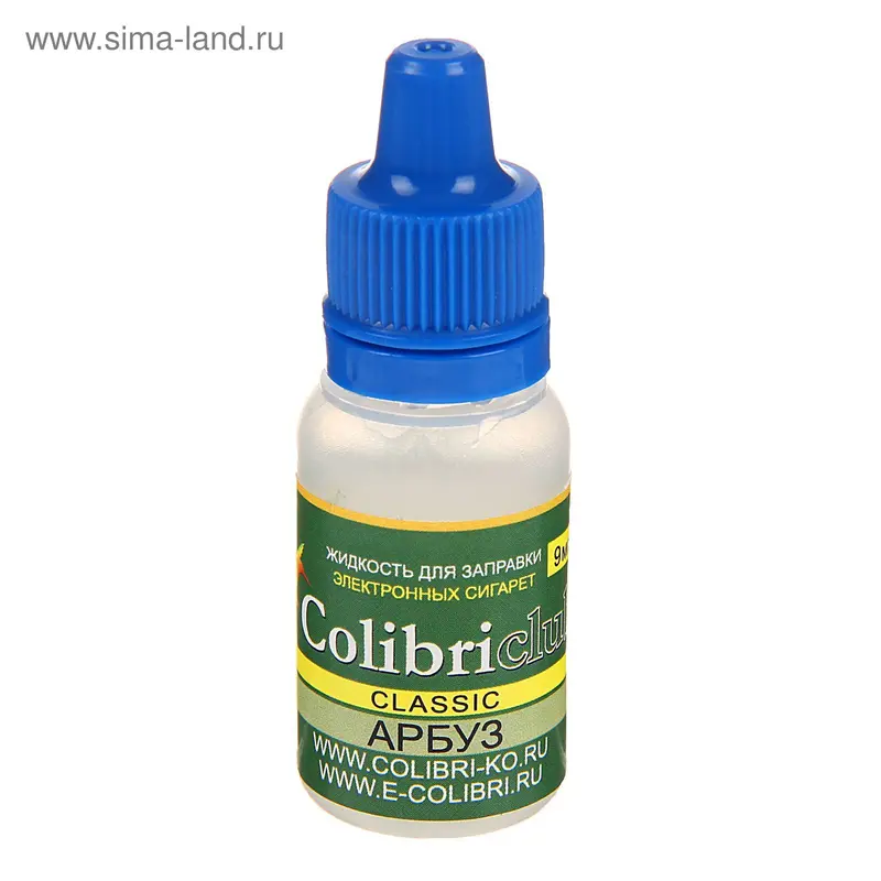 Жидкость для многоразовых ЭИ Colibriclub Classic, арбуз, 9 мг, 10 мл