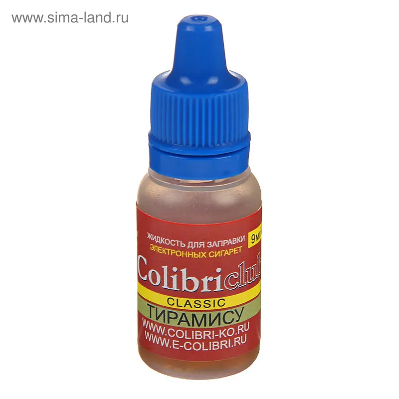 Жидкость для многоразовых ЭИ Colibriclub Classic, тирамису, 9 мг, 10 мл