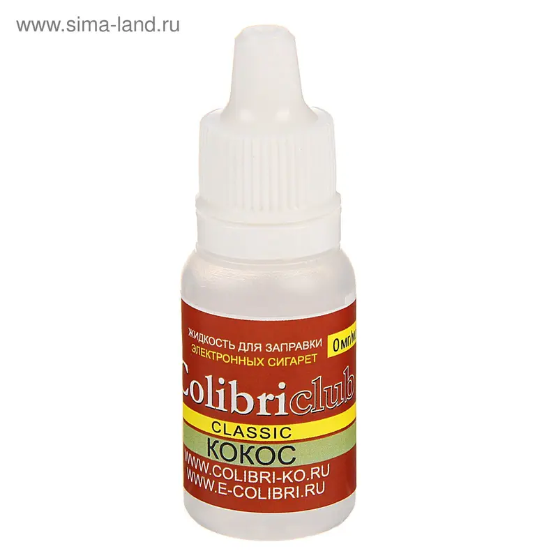 Жидкость для многоразовых ЭИ Colibriclub Classic, кокос, 0 мг, 10 мл