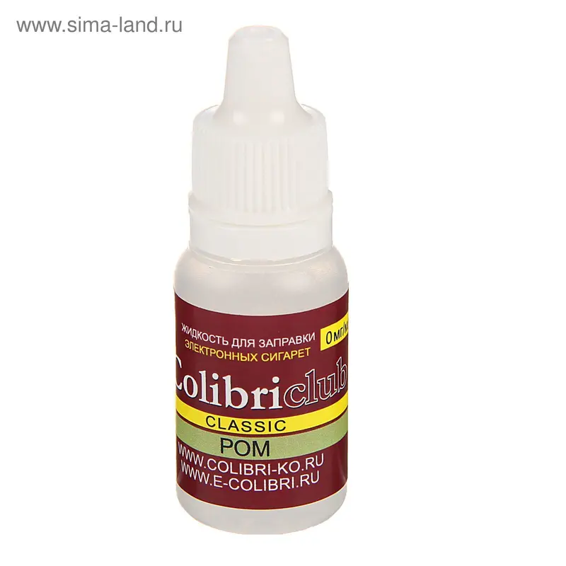 Жидкость для многоразовых ЭИ Colibriclub Classic, ром, 0 мг, 10 мл