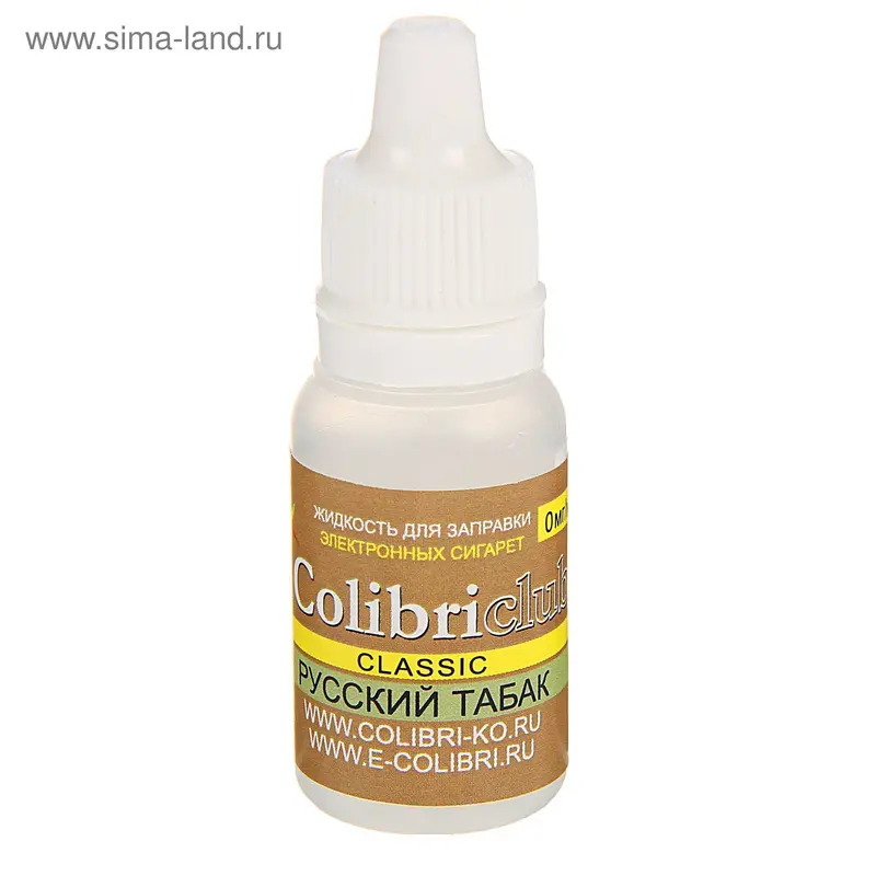 жидкость для многоразовых ЭИ Colibriclub Classic РУССКИЙ ТАБАК 0 мг/мл 10мл