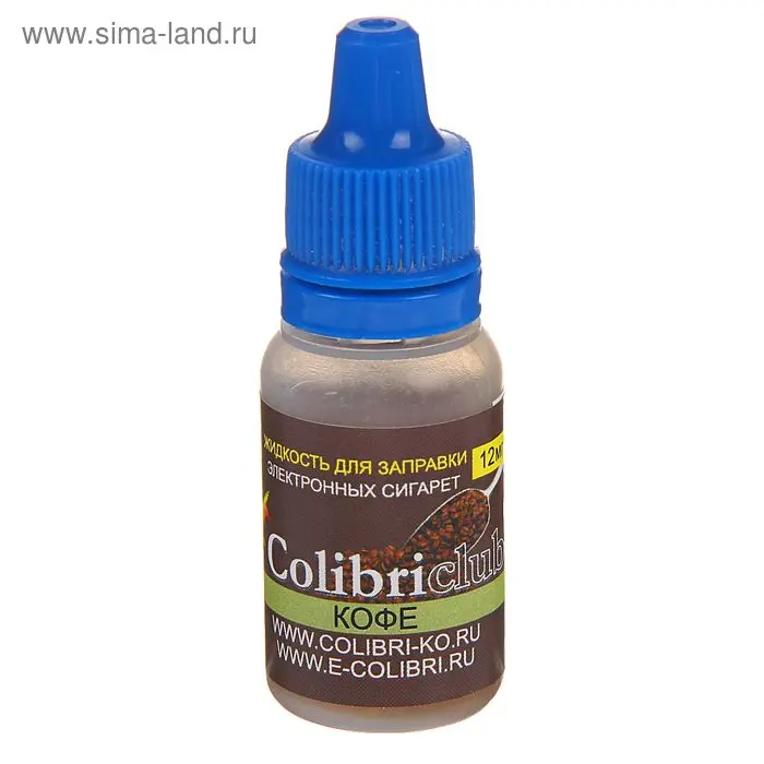 жидкость для многоразовых ЭИ Colibriclub Standart КОФЕ 12 мг/мл 10мл