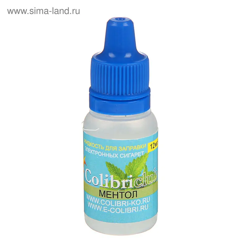 Жидкость для многоразовых ЭИ Colibriclub Standart, ментол, 12 мг, 10 мл