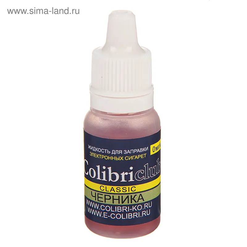 Жидкость для многоразовых ЭИ Colibriclub Classic, черника, 0 мг, 10 мл