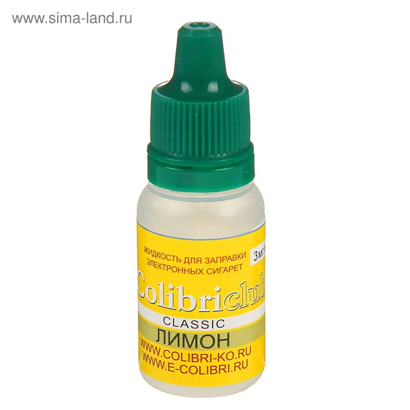 Жидкость для многоразовых ЭИ Colibriclub Classic, лимон, 3 мг, 10 мл