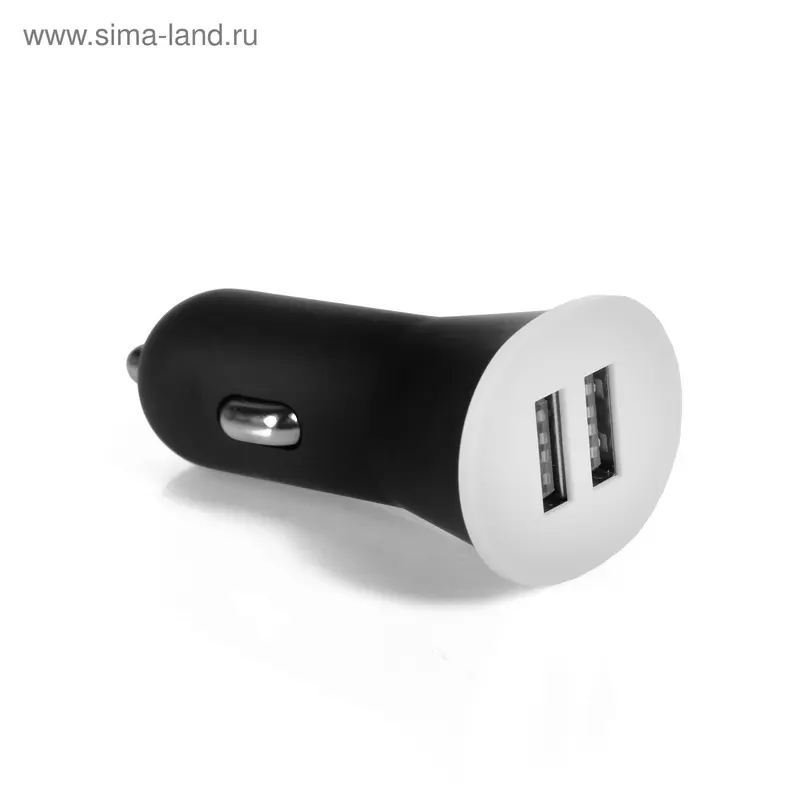 Зарядное устройство USB-710, 1 А, 2 гнезда, МИКС