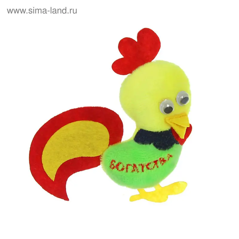 Мягкий магнит «Богатства» петушок