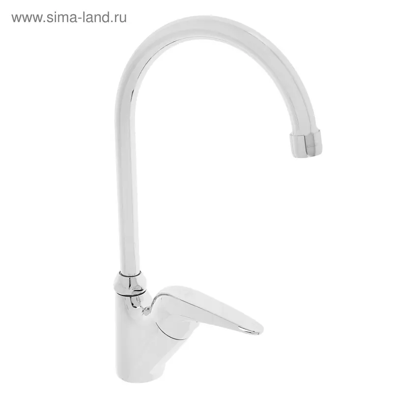 Смеситель для кухни "Смарт-Реал" SM033507AA_R, с R-изливом, хром