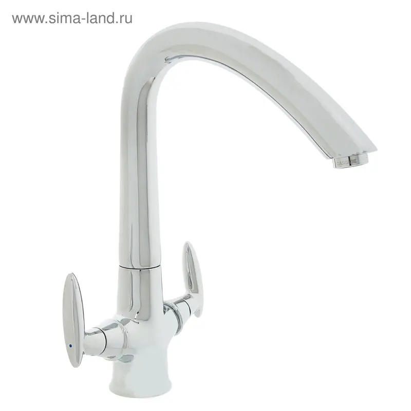 Смеситель для кухни "Смарт-Престиж" SM170001AA_R, двухвентильный, хром