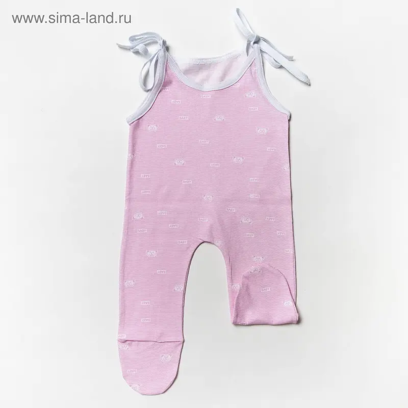Полукомбинезон детский, рост 62 см, цвет МИКС 1014-62-40_М