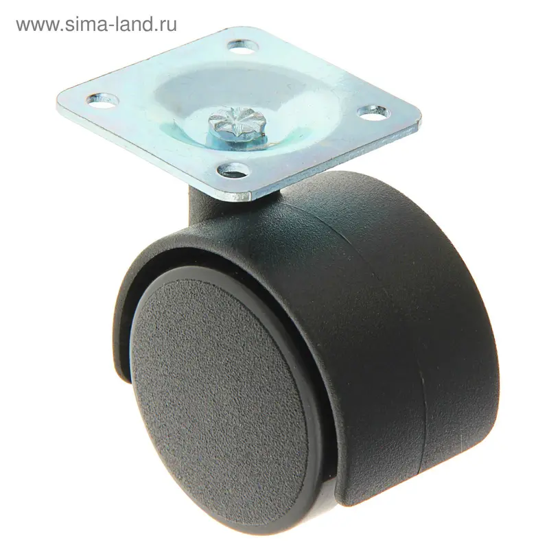 Колесо мебельное, d=40 мм, черное