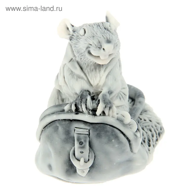 Сувенир "Крыса и кошелек (шарж)" 8 см
