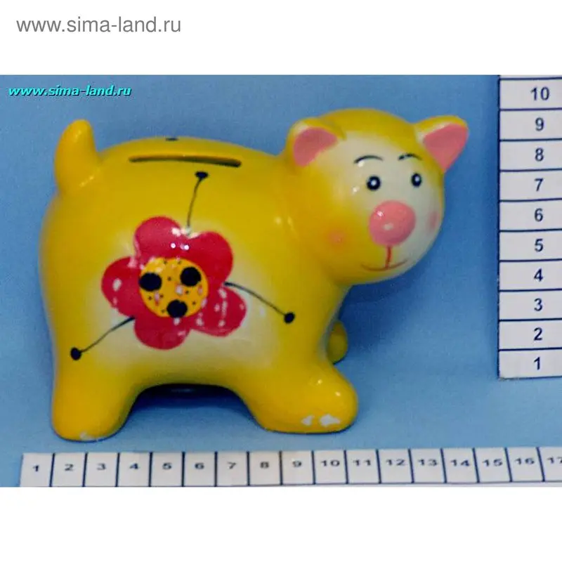 фарфор копилка кошка 9,5*12см (бокс 72 шт) мин 3 шт