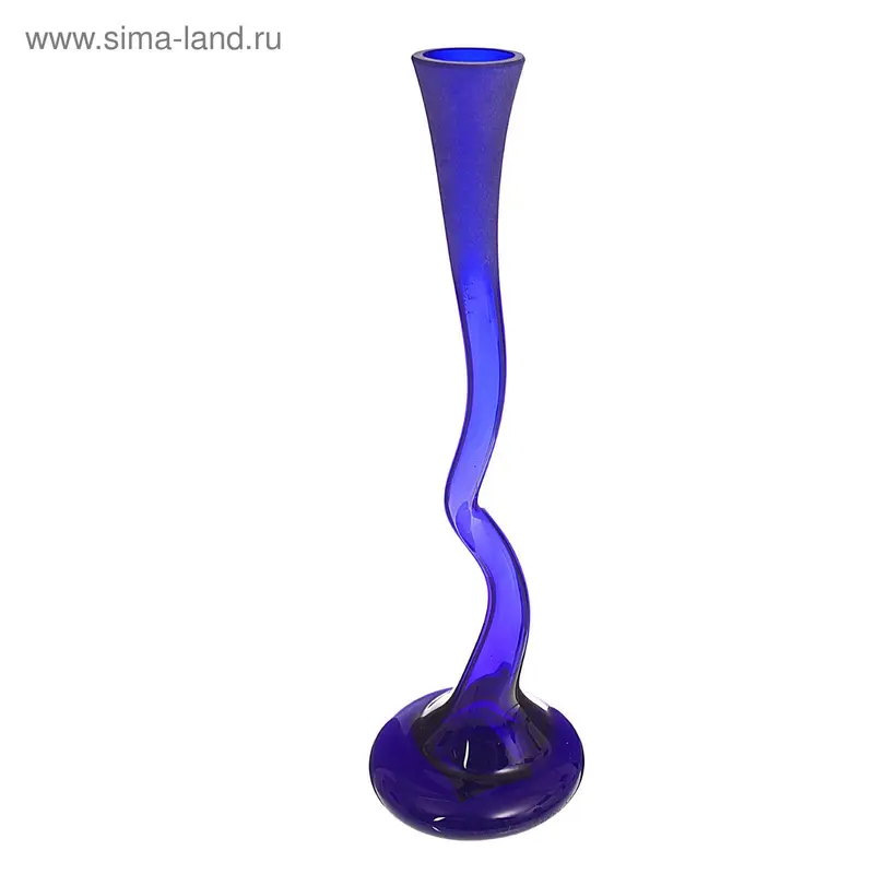 Ваза хрустальная "Изгиб" 30*8,5 см