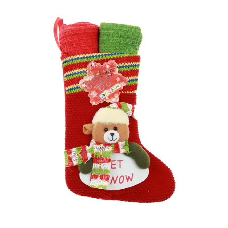 Набор кух. "Collorista" 2 пр. Gift sock bear, 38*63 см - 2 шт. 100% хлопок, ваф.полотно