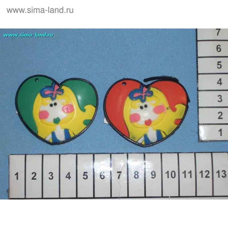 магнит резина седце Маруси 4,5*5 (24 шт) (бокс 2400 шт)