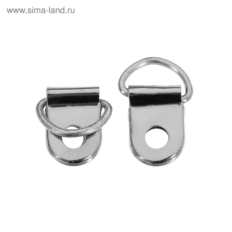 Крючки обувные, 2,1см, цвет серебристый