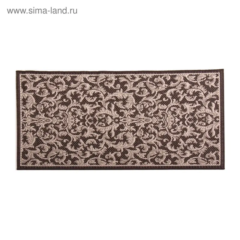Циновка Flat 11 Шоколад sz2231a1, размер 60х110 см, ворс 100% ПП