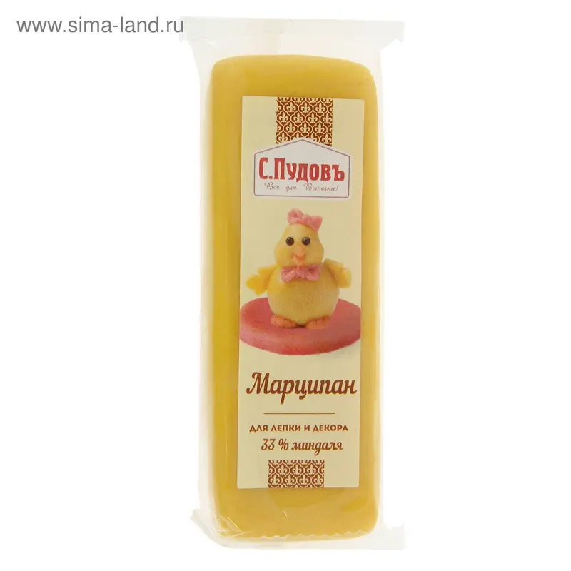Марципан желтый 100 г С.Пудовъ