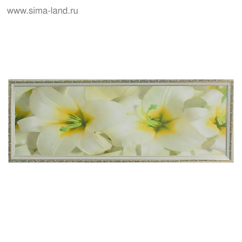 Картина "Лилии" 47*127 см
