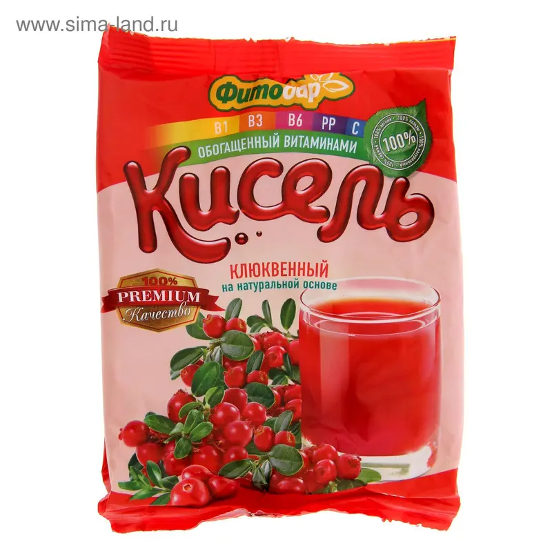 Кисель "Фитодар" клюквенный, 200 г