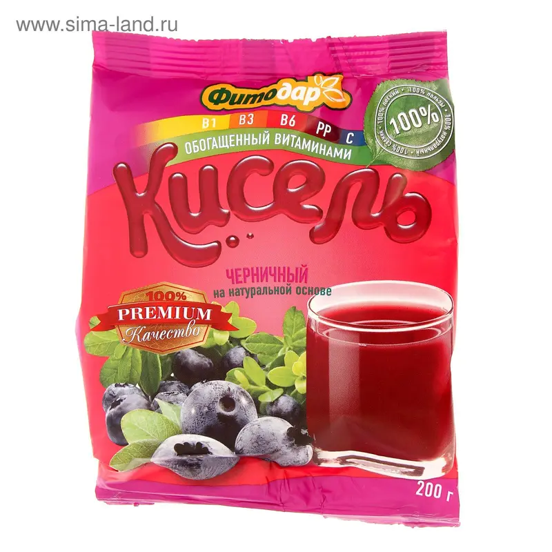 Кисель "Фитодар" черничный, 200 г