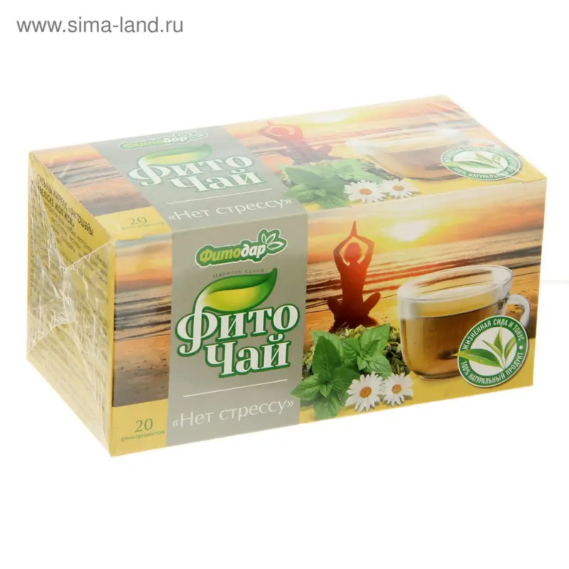 Фиточай "Фитодар" "Нет стрессу", фильтр пакет, 1,5 г*20