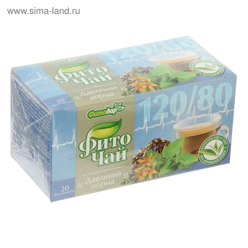 Фиточай "Фитодар" "Давление норма", фильтр пакет, 1,5 г*20