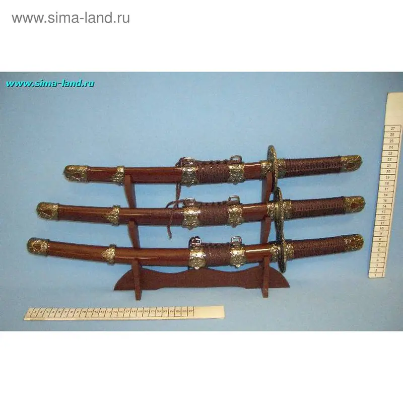 меч катана 5013 3 предмета (бокс 12 шт)