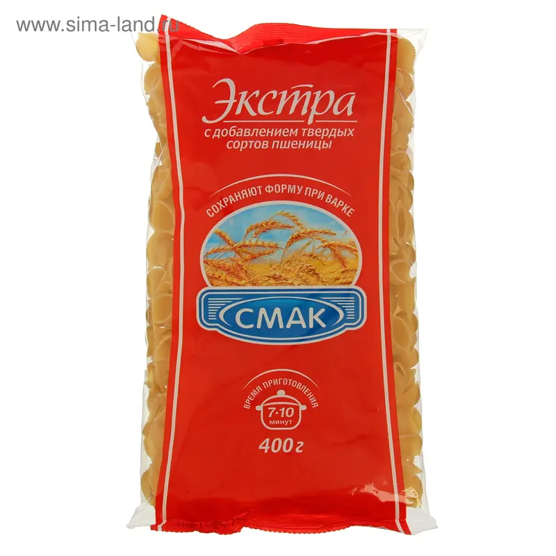 Макароны Смак ракушки, 400 г