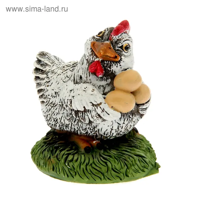 Сувенир полистоун "Курочка-несушка" МИКС 4,5х3,5х4,5 см