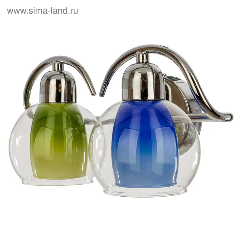Бра модерн "Мегаполис" 2 рожка микс (220V 40W E14)